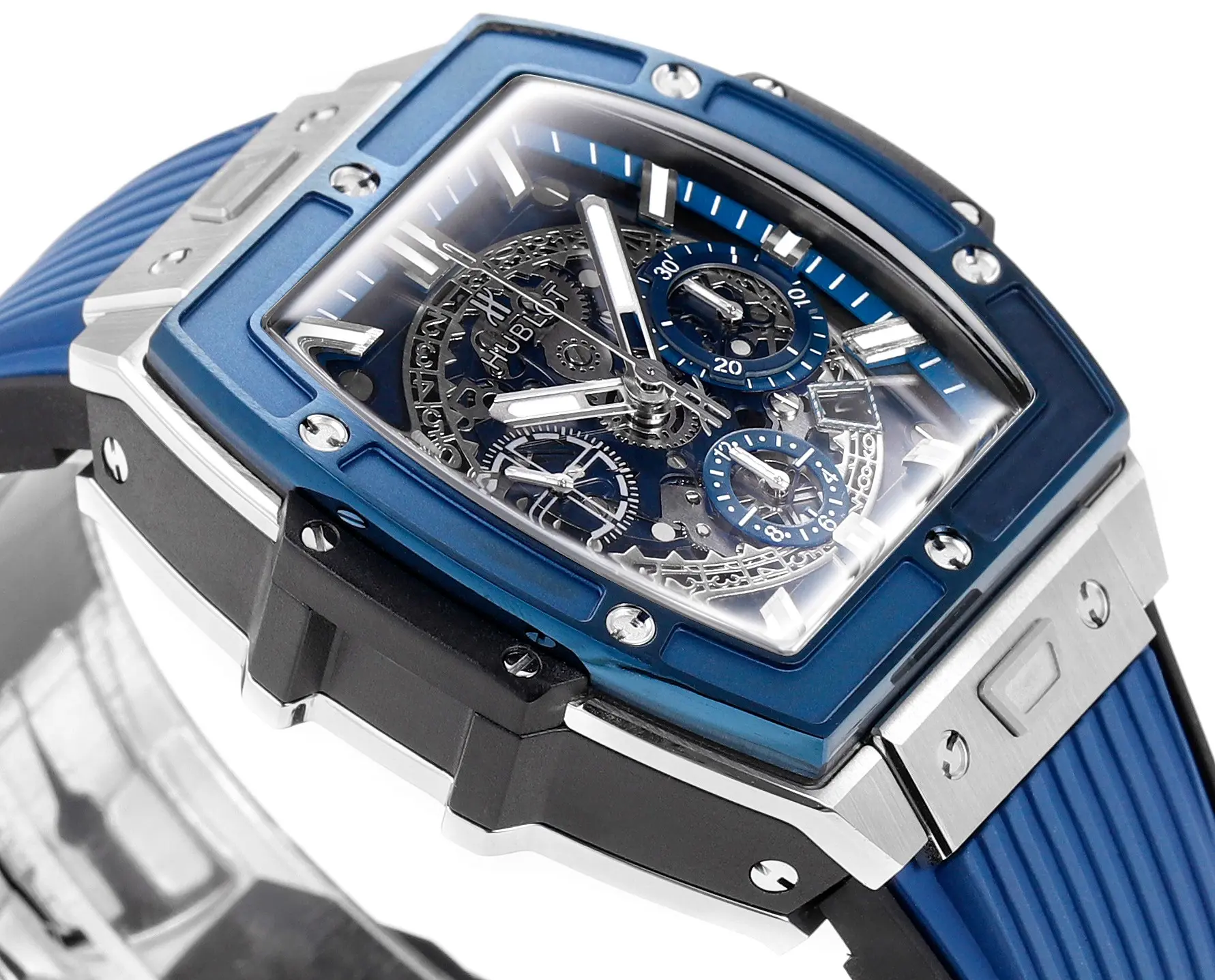 TimelessDesign APS Factory HUBLOT Spirit of Big Bang Blue Titanium & Resin Limited Edition Watch – Model 642.NX.0170.RX – Best Replica Watch 4689